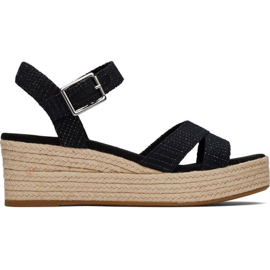 TOMS Audrey Textile Women's Black Wedges - Image 4