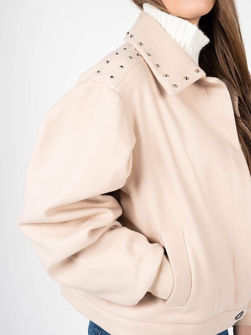 Silvian Heach Chaqueta Oversize Mujer Beige - Image 5