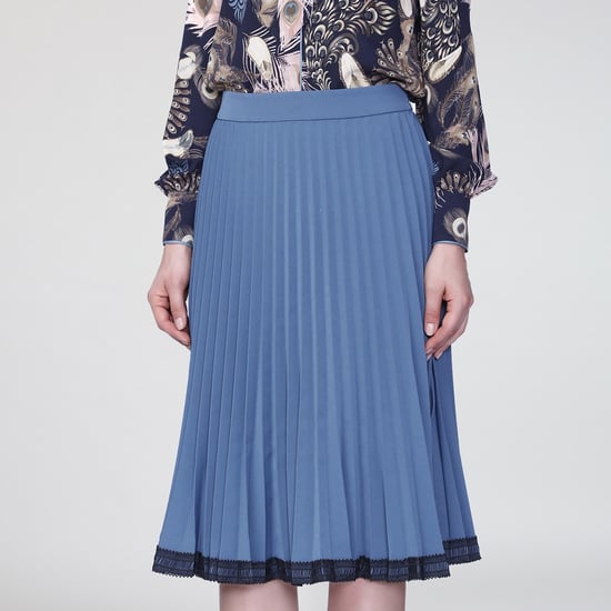 Lace pleated skirt - Image 1