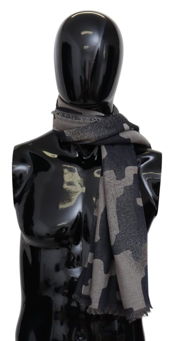 Chaqueta Envolvente Unisex de Lana Multicolor Camuflaje de Hombre Missoni - Image 1
