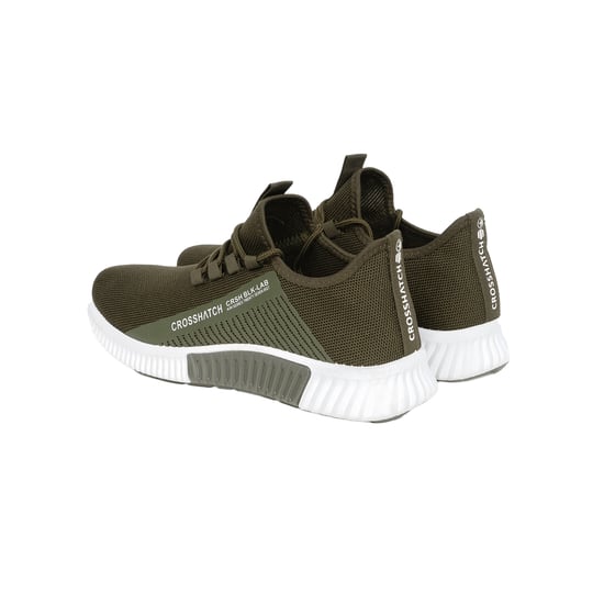 Crosshatch Mens Nimbus Trainers (Olive) - Image 2