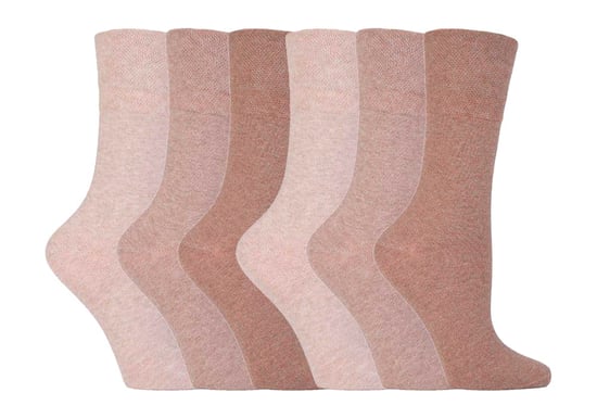 Paquete de 6 calcetines para diabéticos no elásticos con costuras en los dedos unidas a mano - Image 1