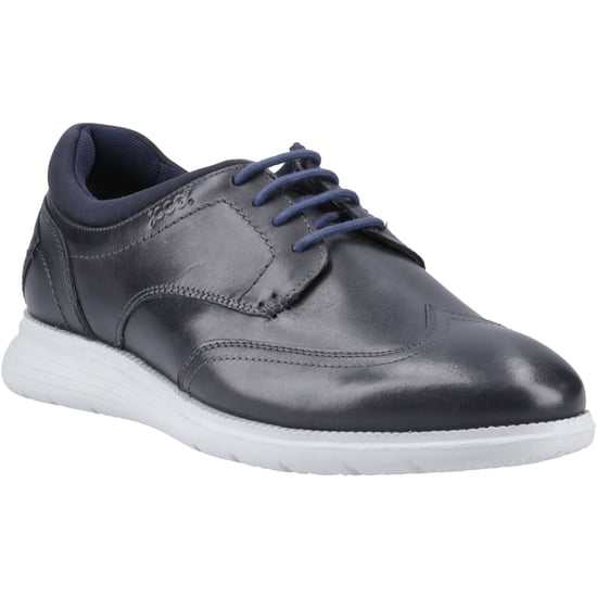 Pod Vantage Leather Men's Navy Lace-Up Shoes - Image 1