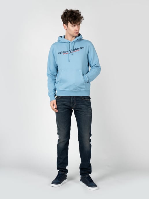 Diesel Sudadera S-Girk del hombre azul - Image 4
