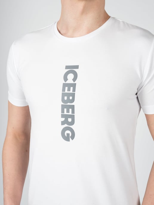 Iceberg T-Shirt C-Neck del hombre Blanco - Image 5
