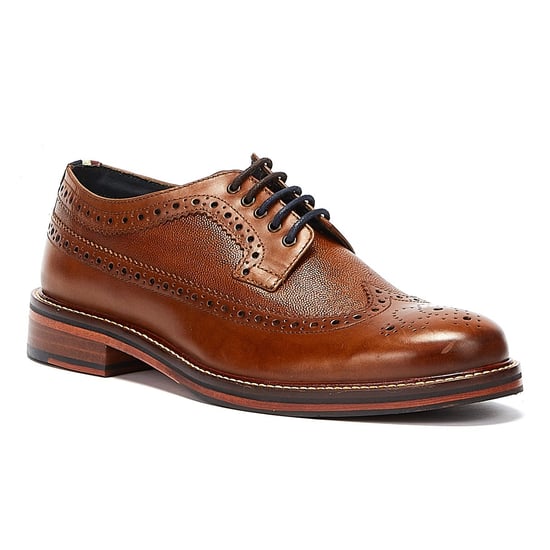 Ben Sherman Archie Brogue Mens Tan Shoes - Image 2