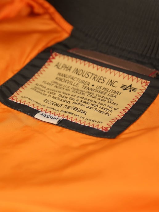 Alpha Industries Men's MA-1 TT Bomber Jacket in Black - Image 5