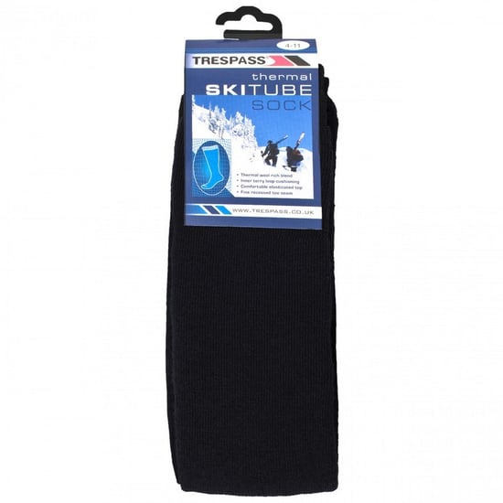 Trespass Adults Unisex Tubular Luxury Wool Blend Ski Tube Socks (Navy Blue) - Image 2