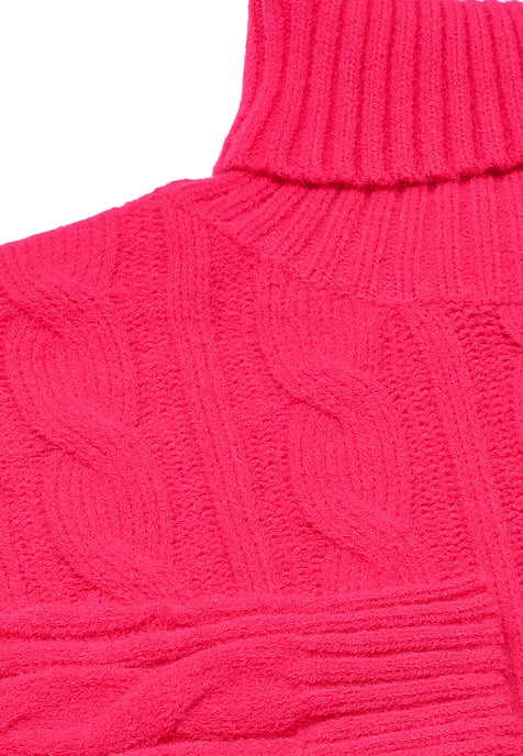 Mymo Turtleneck pullover women pink - Image 3