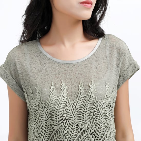 Lace and tulle T-shirt - Image 3