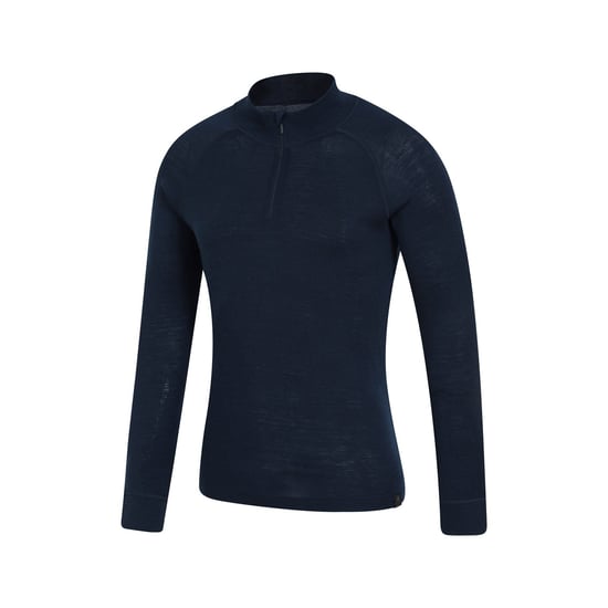 Mountain Warehouse Mens Merino Wool Base Layer Top (Pack of 2) (Navy)