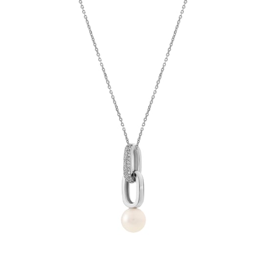 Orphelia Women's 925 Sterling Silver Pendant with Chain - White ZH-4451 - Image 1