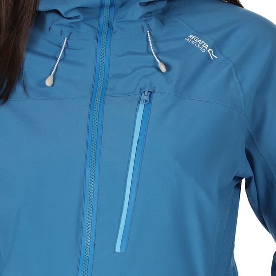 Regatta Womens/Ladies Britedale Waterproof Jacket (Vallarta Blue) - Image 2