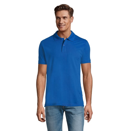 SOLS Mens Perfect Pique Short Sleeve Polo Shirt (Royal Blue) - Image 4