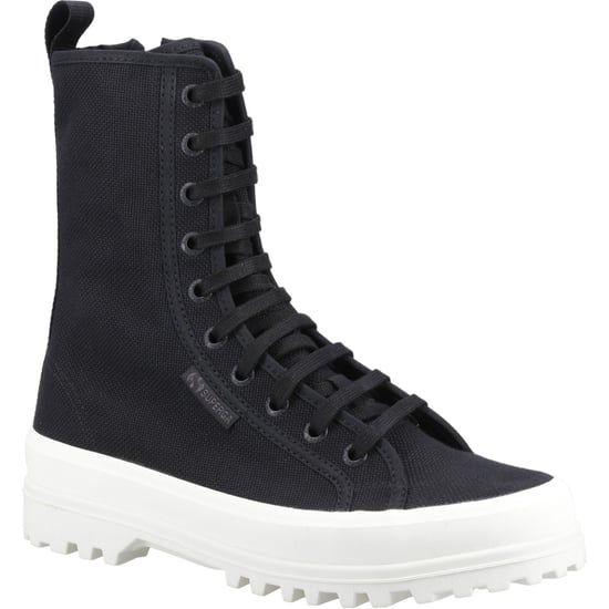 Superga 2641 Alpina High Cotton Blend Women's Black Boots - Image 1