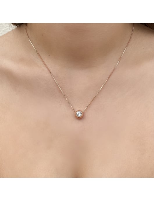 Conjunto Luna de Nacimiento - Oro rosa y Cristal - Image 6