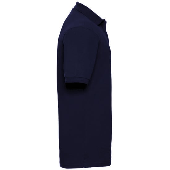 Russell Mens Ripple Collar & Cuff Short Sleeve Polo Shirt (French Navy) - Image 3