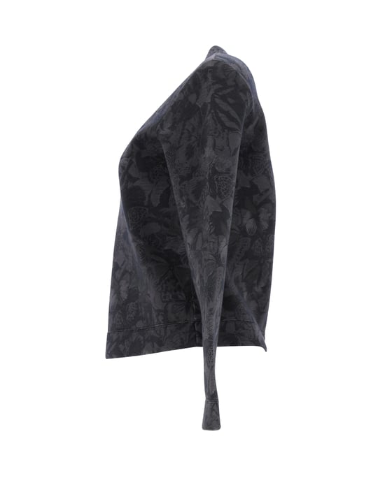 Valentino Butterfly Print Sweatshirt in Grey Cotton - Image 2