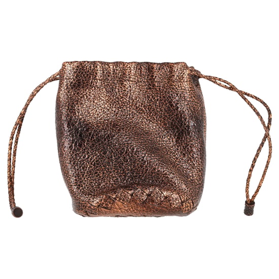Bottega Veneta Drawstring Pouch in Bronze Cervo Leather - Image 1