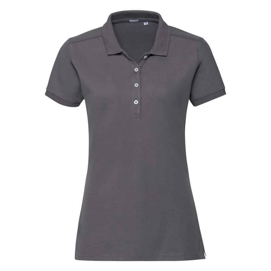 Russell Womens/Ladies Pique Stretch Polo Shirt (Convoy Grey) - Image 1