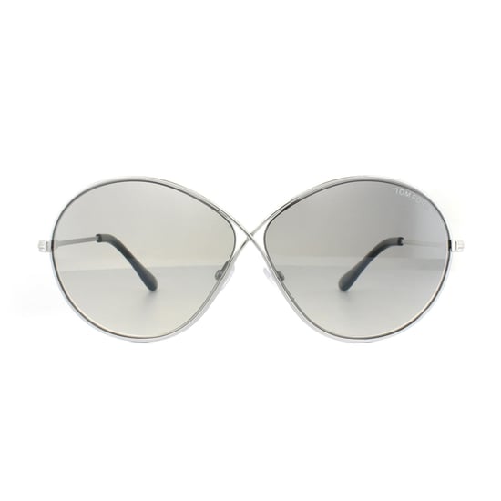 Gafas de sol Tom Ford 0564 Rania 02 18C Rodio brillante Espejo gris humo - Image 1