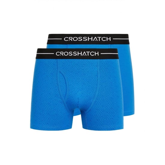 Crosshatch Mens Hexter Boxer Shorts (Pack Of 2) (Blue) - Image 1
