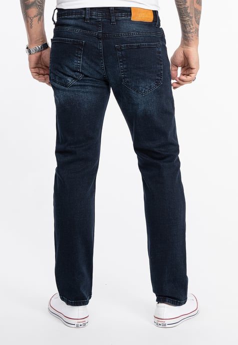 Rock Creek Jeans Straight Leg Blau