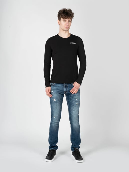 Guess Longsleeve del hombre negro - Image 2