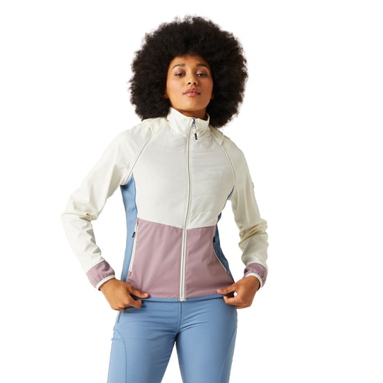 Regatta Womens/Ladies Steren II Hybrid Jacket (White/Heather Blue)