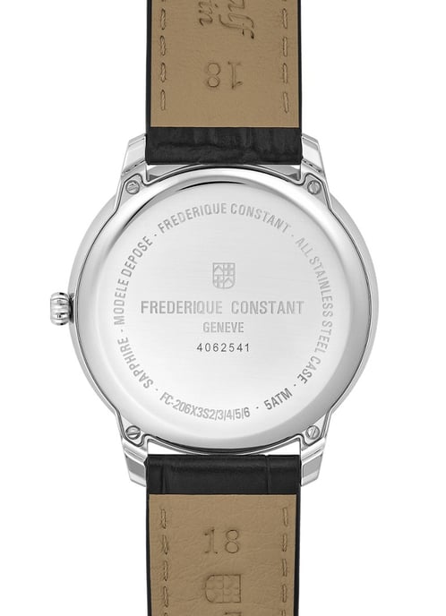 Frédérique Constant Moneta Moonphase Unisex's Black Watch FC-206B3S6 - Image 2