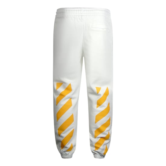 Off-White Caravaggio Painting Shorten Logo White Sweatpants