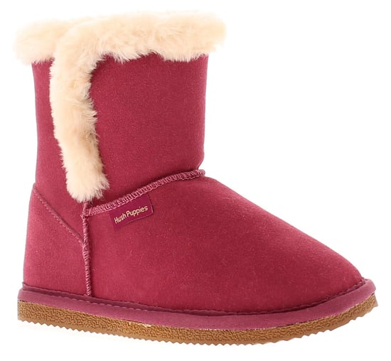 Hush Puppies Ashlyn Genuine Suede Bootie Slippers Rose - Image 1