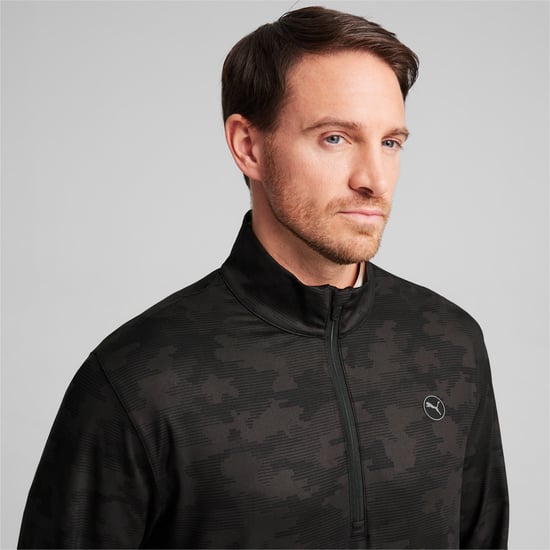 PUMA Mens Cloudspun Camo 1/4 Zip Pullover - Image 2