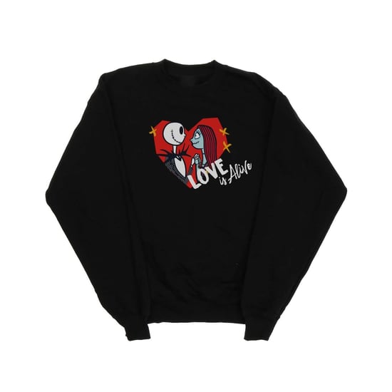 Disney Womens/Ladies The Nightmare Before Christmas Love Is Alive Sweatshirt (Black)