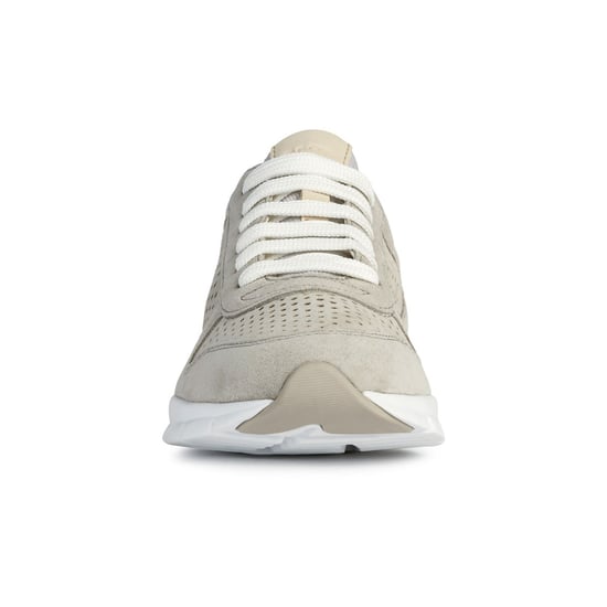 Geox D Sukie B Leather Women's Light Grey Trainers - Image 6
