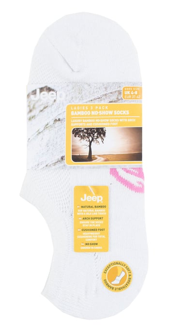 Calcetines Invisibles de Bambú para Mujer - Blanco - Image 2