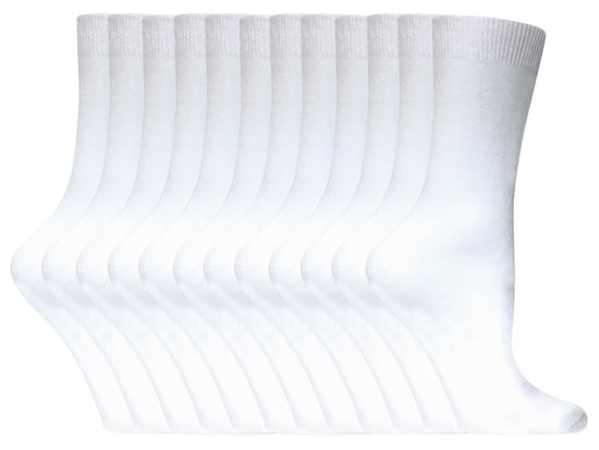 Calcetines de algodón para mujer | Paquete de 12 pares | Snob | Calcetines de colores para mujer - Blanco - Image 1