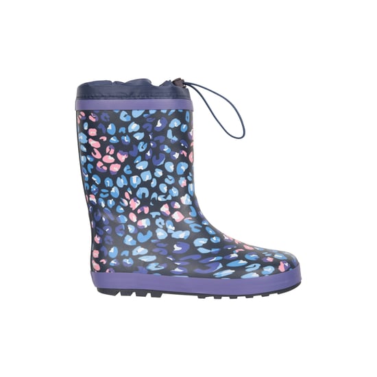 Mountain Warehouse Childrens/Kids Leopard Print Winter Wellington Boots (Purple)