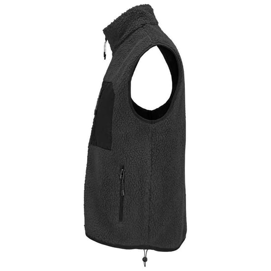 SOLS Unisex Adult Fury Sherpa Body Warmer (Carbon/Grey/Black) - Image 2