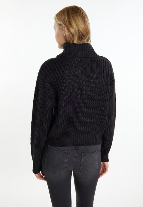 Mymo Knitted pullover women black - Image 4