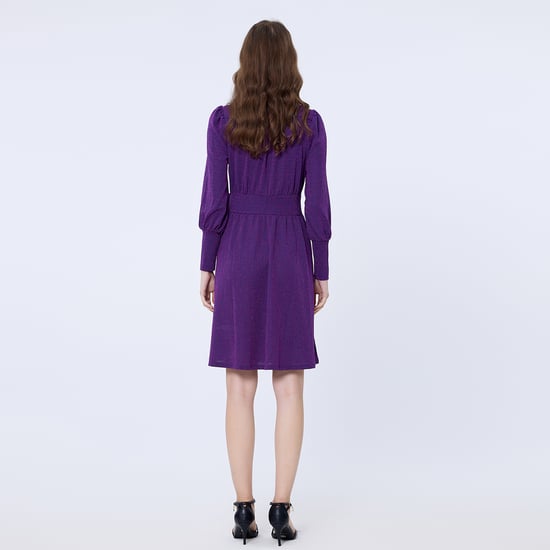 Long sleeves skater dress - Image 5