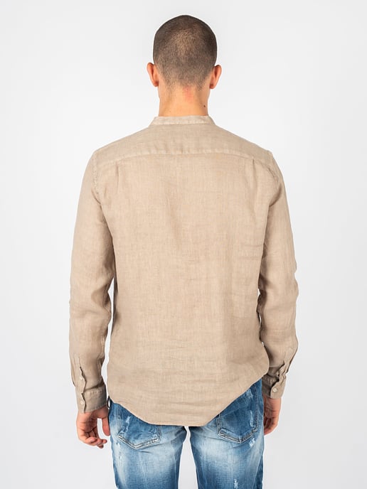 Camisa Xagon Man Lino Hombre Beige - Image 5