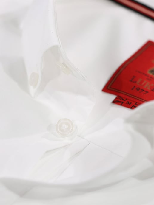 Luke 1977 Telford Tailored Fit Smart Shirt White