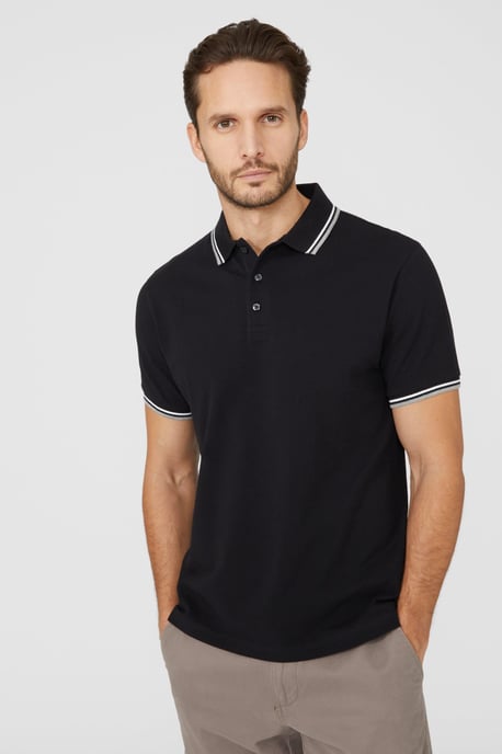 Pique Tipped Polo - Image 1