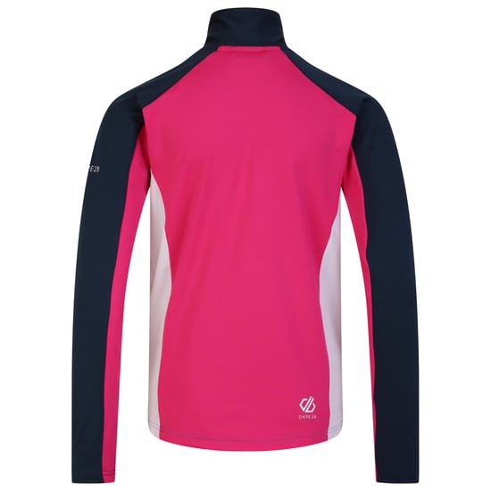 Dare 2B Childrens/Kids Emergent Core Stretch Midlayer (Swedish Blue/Pure Pink) - Image 2