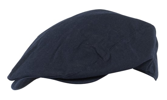 Gorra plana de lino para hombre en crema y denim - Azul denim - Image 1