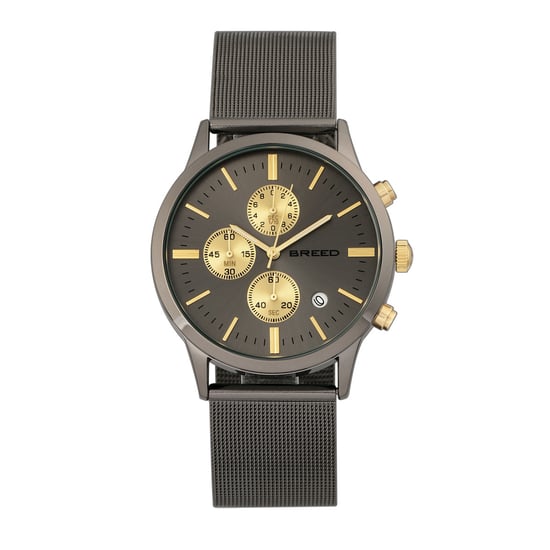 Reloj de cronógrafo con pulsera de malla Breed Espinosa con fecha - Image 1