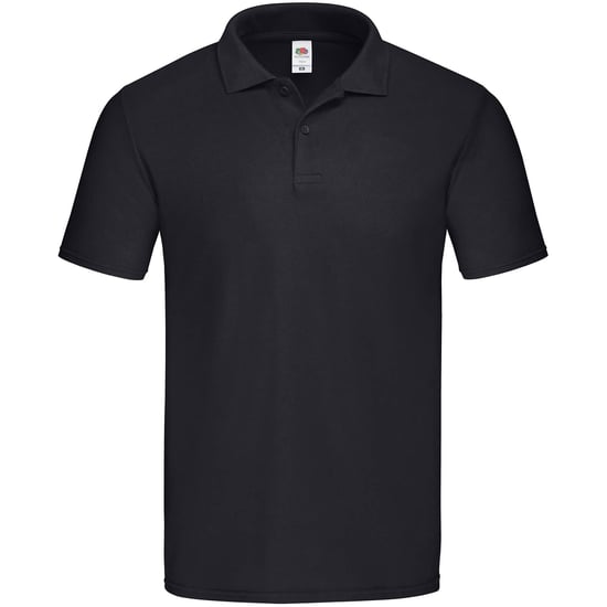 Fruit of the Loom Mens Original Pique Polo Shirt (Black) - Image 1
