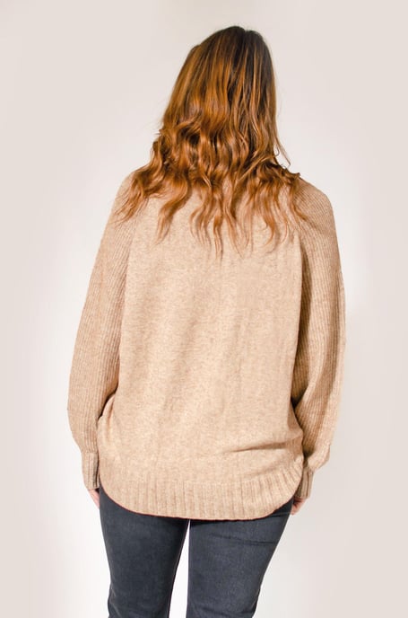 Supersoft Ribbed Trim Jumper
