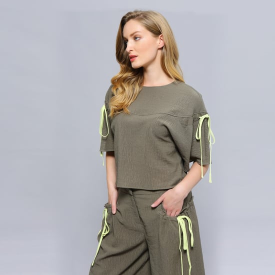 Tulip sleeves crop top - Image 2